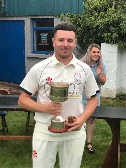  Ben Adams with the Ken Morris Cup